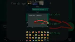 Apaguei a Mensagem S&oacute; Pra Mim!!! Como Desfazer e Apagar pra Todos??? #whatsapp