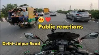 Public reactions | Delhi-jaipur Road | Superbike Ride @TheRiderAndee
