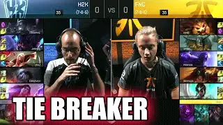 H2K Gaming vs Fnatic | Tie Breaker S6 EU LCS Summer 2016 Week 9 Day 2 | H2K vs FNC G3 W9D2 1080p