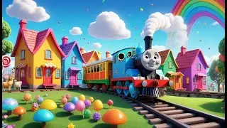 The Train and the Rainbow Tunnel | Fun Train Song for Kids | Magical Adventure Rhyme