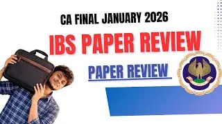 CA final January 2026 IBS paper Review 