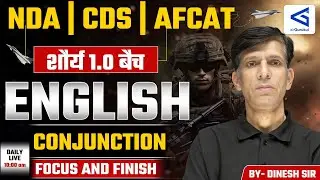 Conjunction for NDA/CDS/AFCAT | Exam-Oriented English Class | Part 06 | L112 | airGurukul