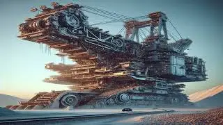 The Mighty Caterpillar 6090 FS  - Accompanied by related fantastical AI images