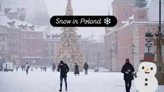snow in Poland || poznan city || shoaib vlogs || shoaib shaik #hyderabadi #poland #polandsnow #india
