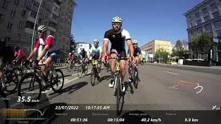 La Strada Moscow cycling race, 23 July 2022, 40 km block A