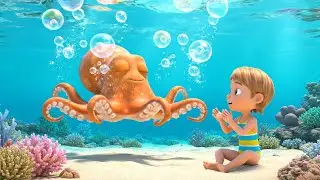 Tiny Octopus Got Tangled in the Bubble Sea 🐙 | Nursery Rhymes for Kids & Baby Songs