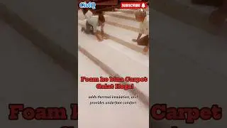 Carpet flooring with foam explanationFoam thickness  underlayment #shortvideo #shorts #construction