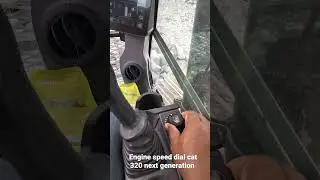 engine speed dial excavator cat 320 next generation#shorts