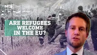 How is the EU reacting to a refugee crisis on its Belarus border?