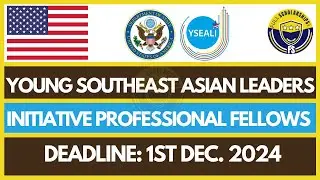 USA Fellowships: YSEALI Professional Fellows Program 2025 Fully Funded Fellowships in the USA Apply