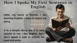 How I Spoke My First Sentence in English || English Practice Story || Easy English Story || Practice