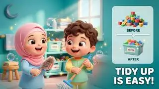 Fun Clean-Up Song for Muslim Kids | Iman & Manners