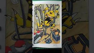 #pokemondrawing #pokemonyoutube &ldquo;Electabuzz Tangled in the Wires&rdquo;