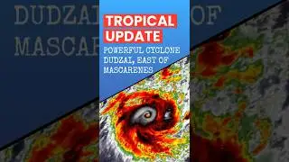Very Strong Cyclone Dudzai East of Mauritius & Rodrigues... #weather #mauritius #cyclone