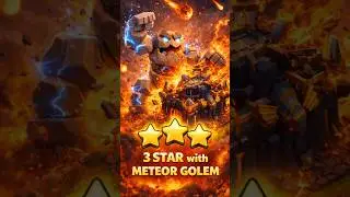TH17 Meteor Golem Attack 😱 3 Star Easy | COC Shorts #shorts #clashofclans #viral #viralshort