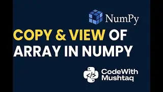Copy vs View in NumPy Arrays  Python NumPy Tutorial