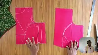 Princess Cut Backside Boat Neck Blouse Cutting  Chest-33 inch. Waist-27. inch manzula sfd kannada