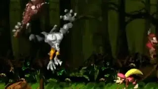 Donkey Kong Country 2 : Diddy's Kong Quest SNES Kudgel Boss Fight