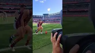 AFL 2025 Grand Final Broadcast Camera Operator. Best seat in the house