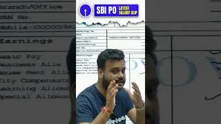SBI PO Latest Salary Slip #shrots #sbipo #sbiposalary
