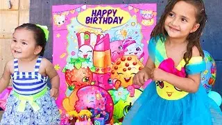 FIESTA DE SHOPKINS PARA EMILIA CON SUS AMIGUITAS