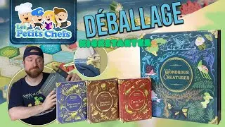 Jeu Wondrous Creatures version Kickstarter  all in | Déballage (unboxing) | Les Petits Chefs