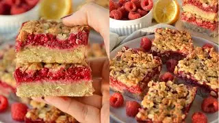 raspberry oatmeal bars💖 #recipe #vegan #healthy #breakfast