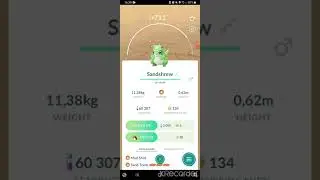 Shiny Ground Sandshrew Pok&eacute;mon GO