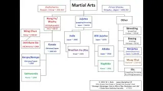 Martial Arts Family Tree:  History, Diagram, Infographic