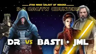 5v5 - Darth Revan vs Bastila + Jedi Master Luke | SWGOH GAC JML Counter