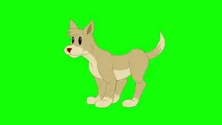 cartoon green screen animals domestic dog 2d animation ||ChromaCulture