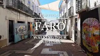 [4K] PORTUGAL FARO - Walking Tour OLD TOWN 2021 part 2/PORTUGALIA Faro Stare Miasto cz. II