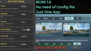 Enable ULTRA HD 90FPS in BGMI 1.6 with only App (No Config File Needed) | Best GFX Tool for PUBGM