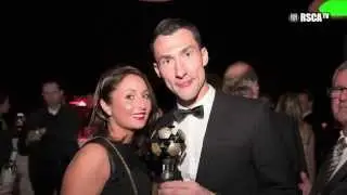 Best goalkeeper of Belgium Silvio Proto after his election.