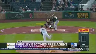 Phegley becomes free agent