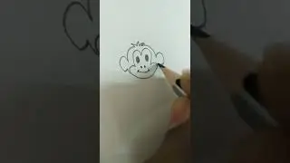 how to draw monkey in a simple way#vyshu arts