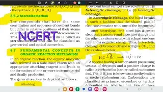 Organic Reaction Mechanism | Carbocation Stability | carboanion | Radical | Class 11th |NCERT |