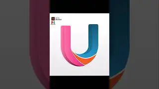 Alphabetical Logo Design U Adobe #illustrator