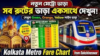 Kolkata Metro Fare Chart 2025 🚇New Metro Fare for Green, Orange & Yellow Lines 🚇Updated Ticket Price
