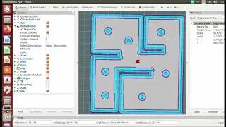 Autonomous navigation of 0X-Delta Robot on merged map created by multiple 0X-Delta Robots.