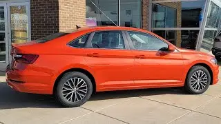 VW Jetta 1.4T S 2021 года в цвете Habanero Orange Metallic