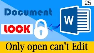 how to lock microsoft word document
