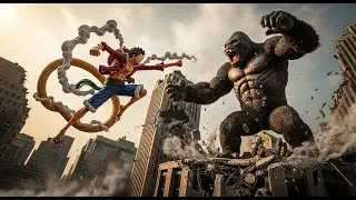 Luffy in Straw Hat and King Kong, London: The Last Bell Rings.