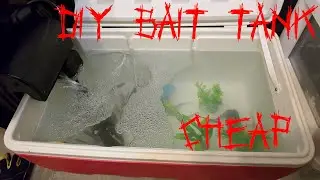 DIY Live Bait Tank Cheap And Easy. #fishing #fishingvideo