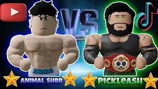 Boxing Beta Roblox ANIMAL_SHBB VS PICKLEASH TIKTOKER  PBC IBF CHAMPION
