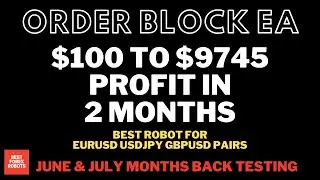 Order Block EA MT4 Forex Robot 2023 June And July Month Back Testing | Best forex robots