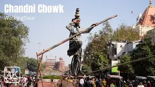 Real India | Old Delhi WalkingTour | Chandni Chowk Spice Market 4K