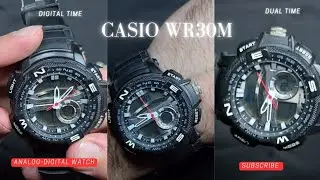 Casio WR30M, Analog-Digital Wristwatch. 