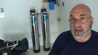 Installation of a Pelican whole house water softener system.