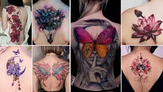 Lovely Back Tattoos For women 2023 | Best Back Tattoo For Ladies | Women's Tattoo 2023 |Just Tattoos